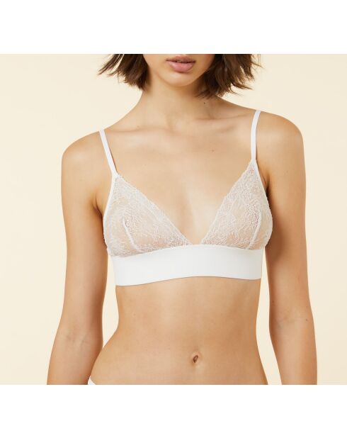 Witte bh zonder beugel nr. 8 Sentiment