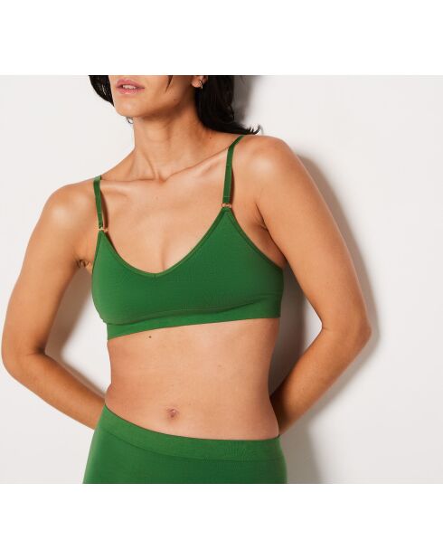 BH zonder beugel en uitneembaar kussentje Almond fir green