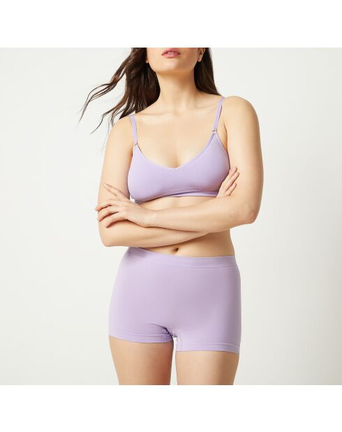 Shorty lila y almendra