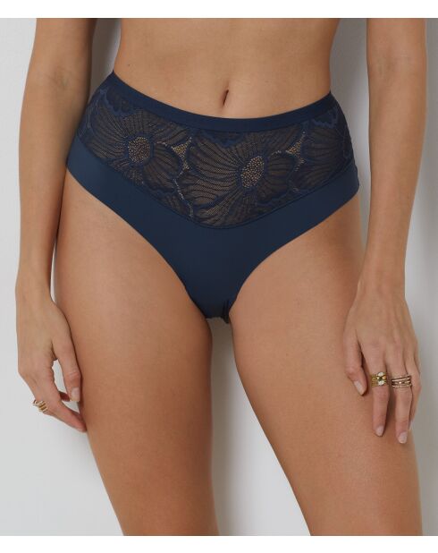 Marineblauer Slip Flexi Lace