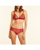Reggiseno senza ferretto n. 8 rosso granata