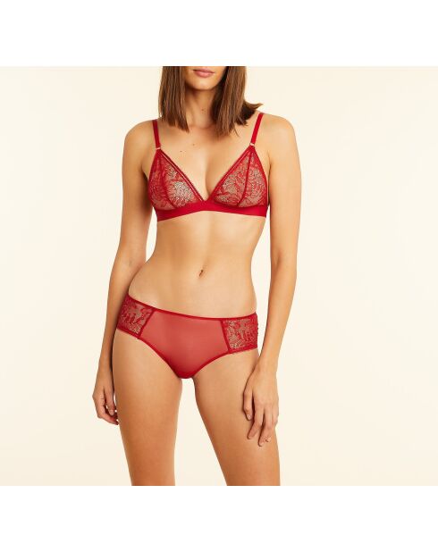 Reggiseno senza ferretto n. 8 rosso granata