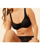Debby BH ohne Bügel in Übergröße, Schwarz