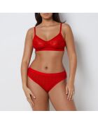 Debby rode bh zonder beugel nr. 8 in grote maten