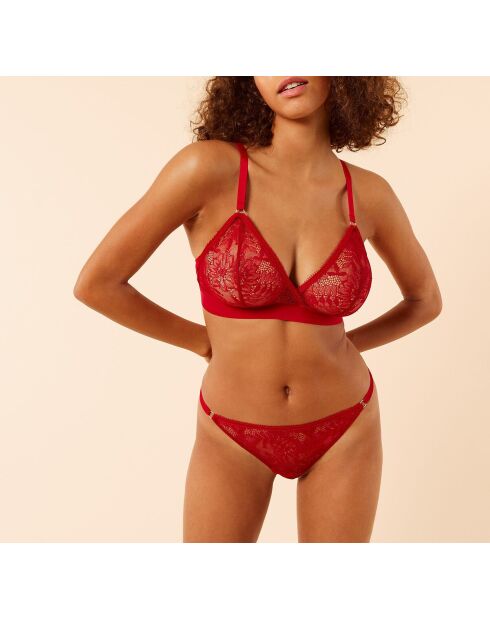 Reggiseno senza ferretto n. 8 rosso granata