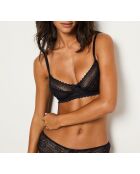Soutien-gorge avec armatures Panama noir