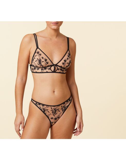 Reggiseno senza ferretto nero Fougue