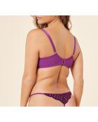 Prachtige paarse bh met beugel