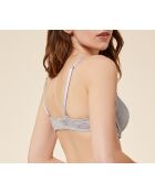 Sujetador push-up con aros número 2 Babydoll gris claro