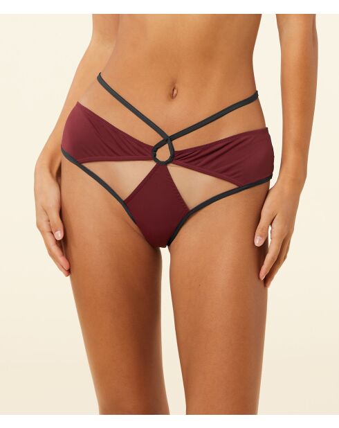 Shorty Delicatesse bordeaux grenat