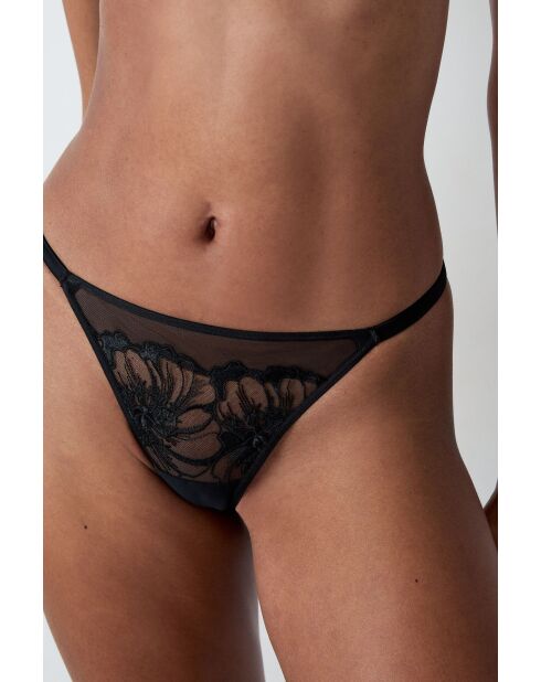 Tanga negra Amaryllis