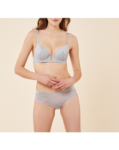 Sujetador push-up con aros número 2 Babydoll gris claro