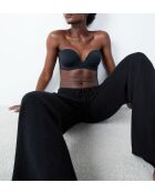 Pure Fit Push-up-BH ohne Bügel, schwarz