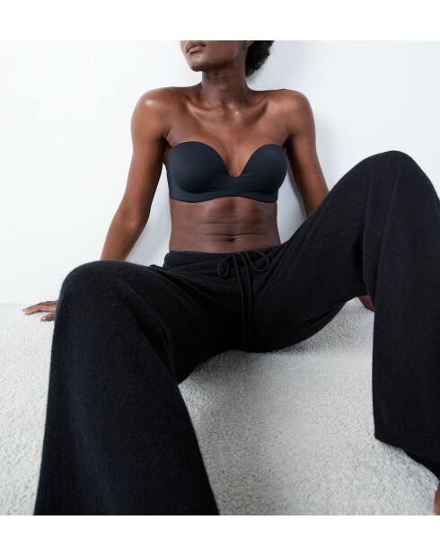 Pure Fit Push-up-BH ohne Bügel, schwarz