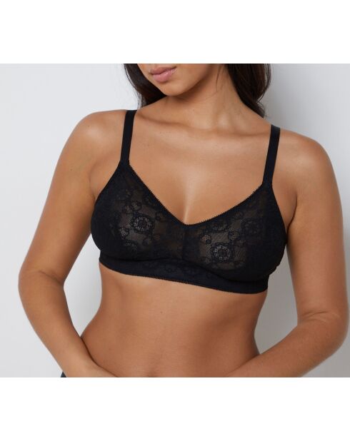 Debby zwarte bh zonder beugel in grote maten #8