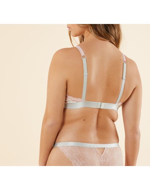 No 8 Ditsy roze beha met beugel