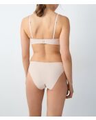 Push-Up-BH ohne Bügel aus Leinen in reiner Passform