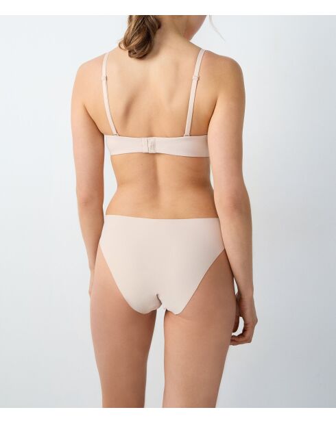 Push-Up-BH ohne Bügel aus Leinen in reiner Passform