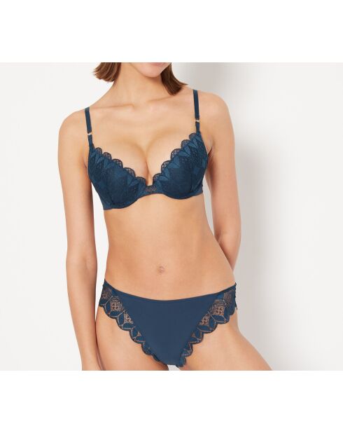 Himmelblauer Push-up-BH mit Bügel Nr. 2