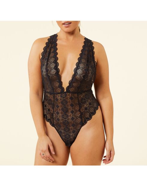 Body intero senza ferretto nero cielo