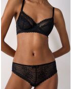 Soutien-gorge avec armatures Panama noir