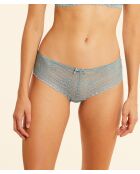 Shorty Panama bleu vert