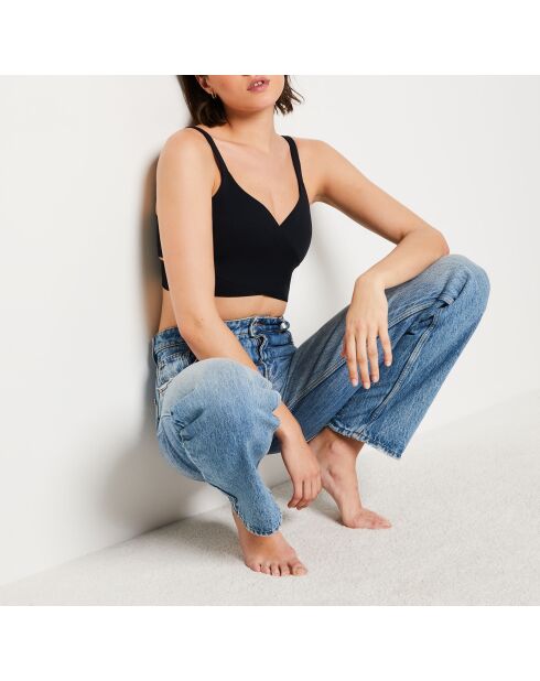 24 Hours schwarzer BH ohne Bügel