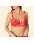 Soutien-gorge avec armatures n°5 Somptueuse vermillon