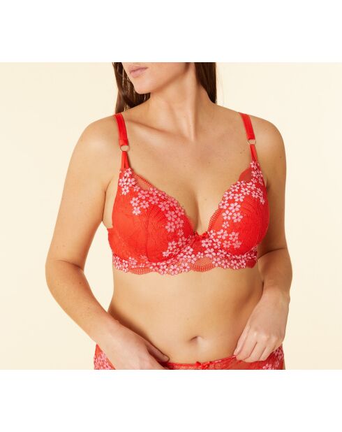 Soutien-gorge avec armatures n°5 Somptueuse vermillon
