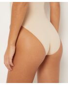 Body intero beige senza ferretto Power Byetam