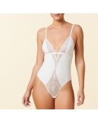 Body blanco sin aros Sentiment de una sola pieza