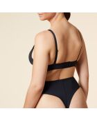 BH zonder beugel met uitneembaar kussentje nr. 8 Perfect Black katoen