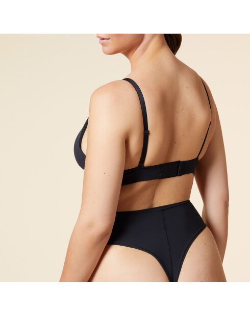 BH zonder beugel met uitneembaar kussentje nr. 8 Perfect Black katoen