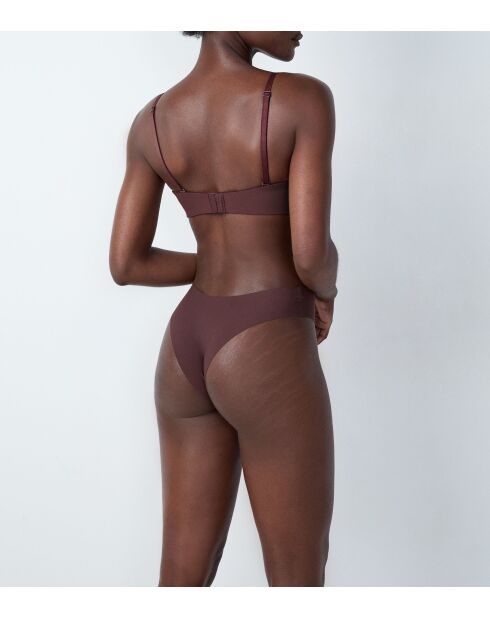 Pure Fit Push-up-BH ohne Bügel, schokoladenbraun