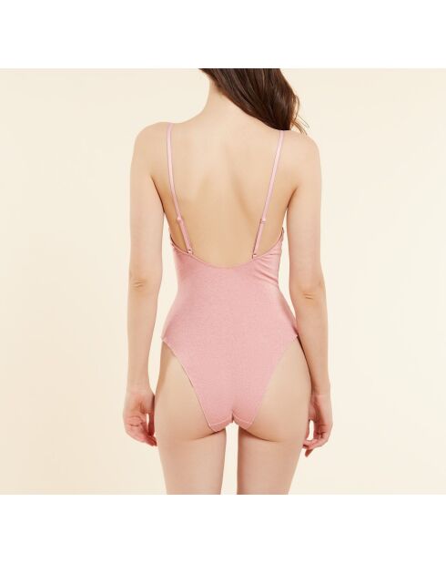 Plant Dyed We Care roze romper zonder beugel uit één stuk