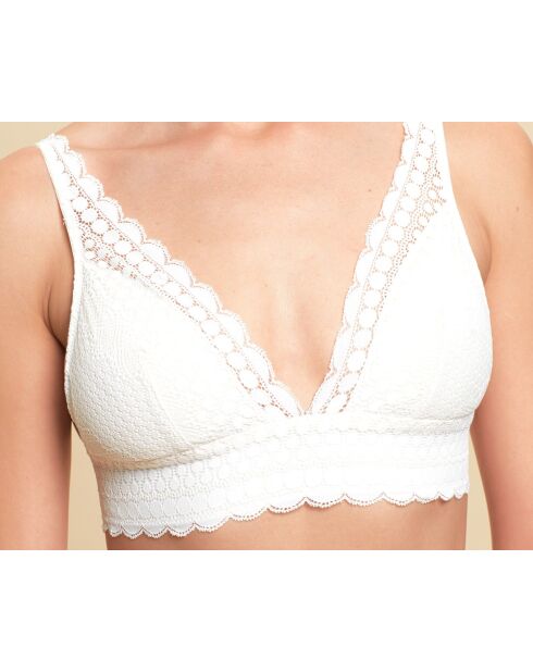 Soutien-gorge sans armatures pad amovible n°8 Cherie Cherie écru