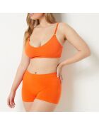 Soutien-gorge sans armatures pad amovible Amande orange