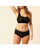 Debby zwarte shorty in grote maten