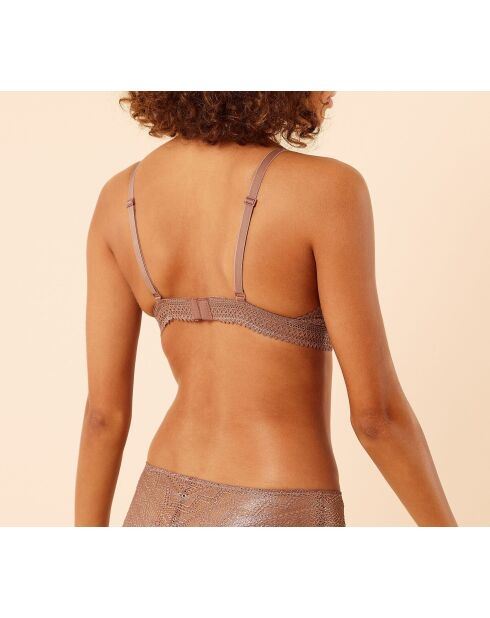 Soutien-gorge sans armatures pad amovible n°8 Sublime We Care marron