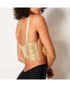 24 Stunden goldfarbener BH ohne Bügel