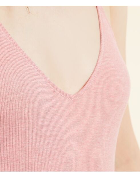 Body de una sola pieza We Care rosa sin aros teñido de plantas