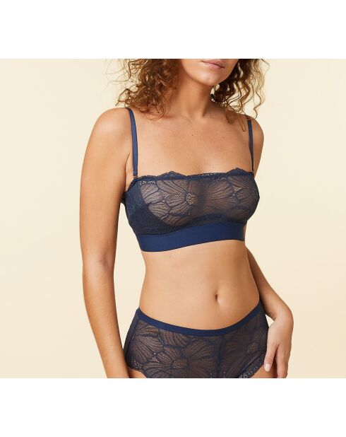 Flexi Lace marineblauwe beha met beugel