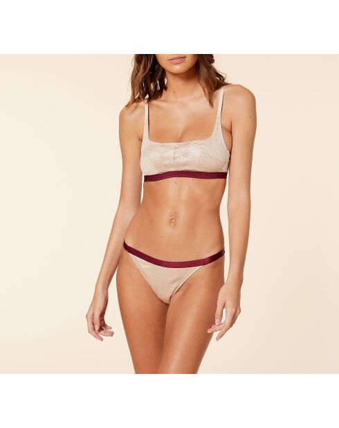 Maestro Lurex gouden bh zonder beugel