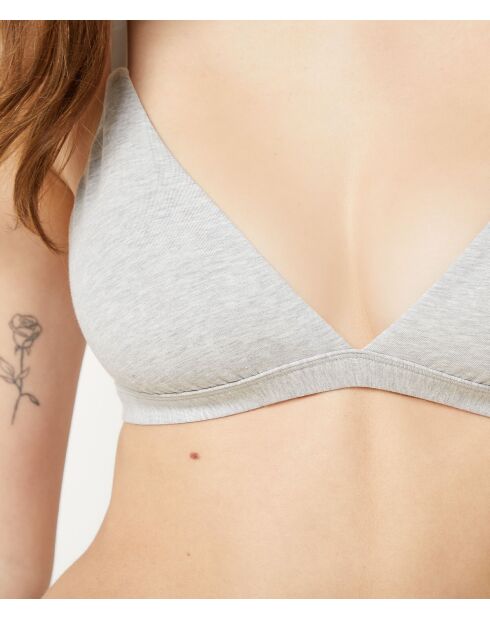 Sujetador con aros gris claro Cotton 360