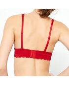 Soutien-gorge sans armatures pad amovible n°8 Cherie Cherie rouge
