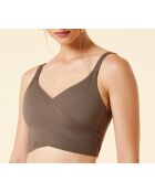 24 Hours kaki olijfkleurige bh zonder beugel