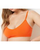 Soutien-gorge sans armatures pad amovible Amande orange