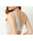 Wendbarer BH ohne Bügel Cotton 360 hellgrau