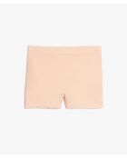 Beige shorty met amandelkleur