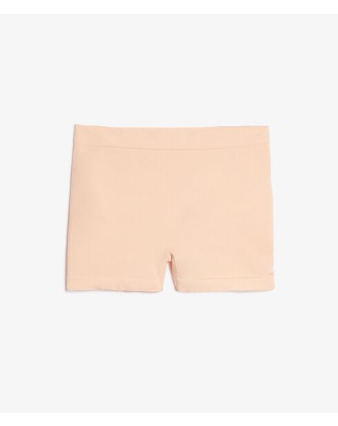 Beige shorty met amandelkleur